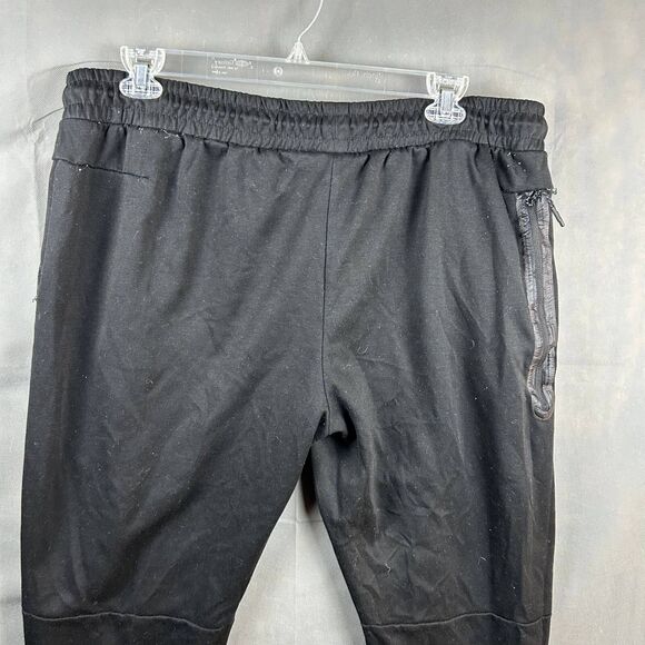 Nike Jogger Pants Men's Size 3XL Black Pull On Drawstring Zip Pockets - Picture 6 of 10